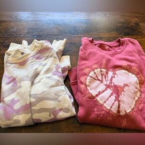 SO Kids' Pink and Cream Sweatshirts size large